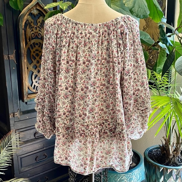 Denim & Supply Rl Boho Peasant Ruffle Top - Picture 10 of 15